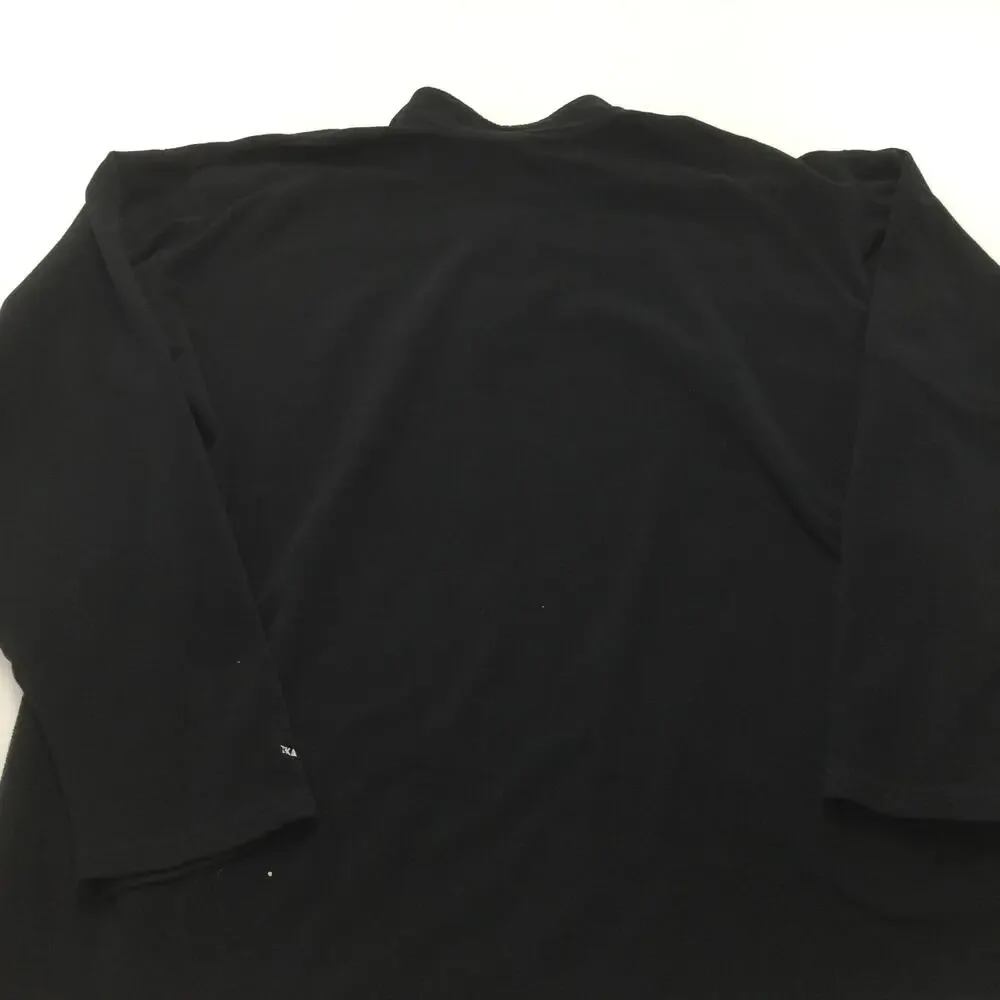 The North Face Pullover Mens XL Black TKA 100 Fleece 1/4 Zip Hiking Outdoor